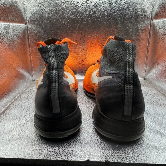 Size 12 Nike Air Zoom All Out Flyknit Total Orange Mens Sneaker Shoes 844134-800 - Picture 7 of 9